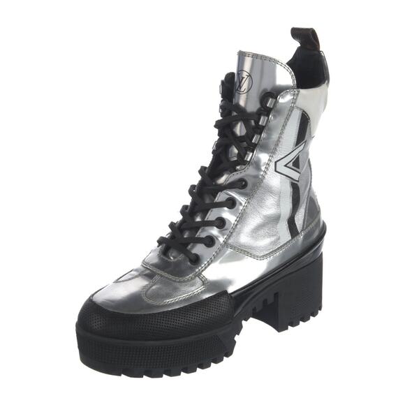 ❤️Louis Vuitton Leather Lace-Up Combat Boots❤️ - Picture 2 of 5